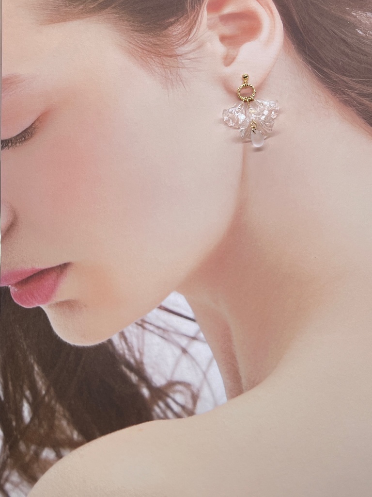 【ソレイユ企画展4】フラワーワルツのピアス【イヤリング可】