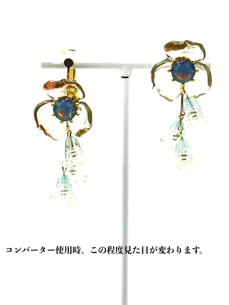 フラワーカリヨンのピアス【イヤリング不可】【コンバーター対応】