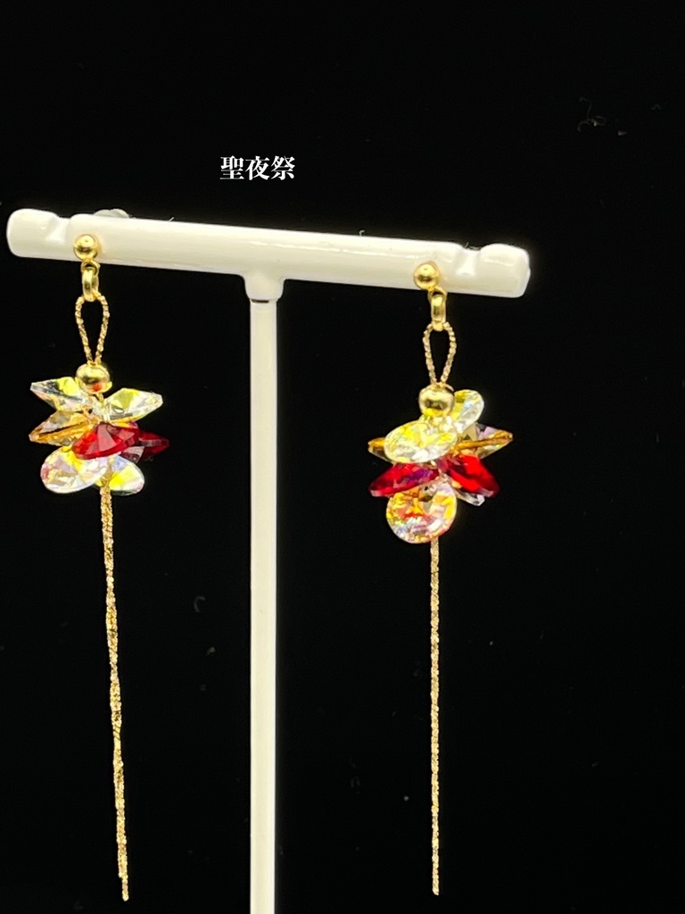 燦めく光のピアス【イヤリング変更可】