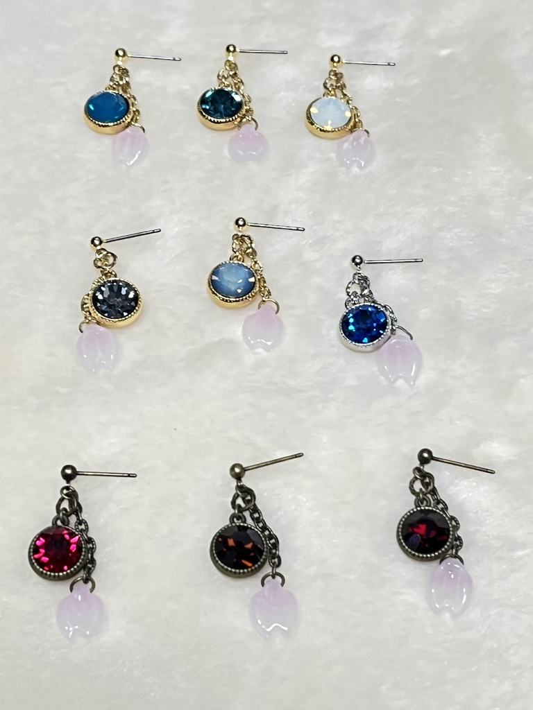 誉の桜のピアス