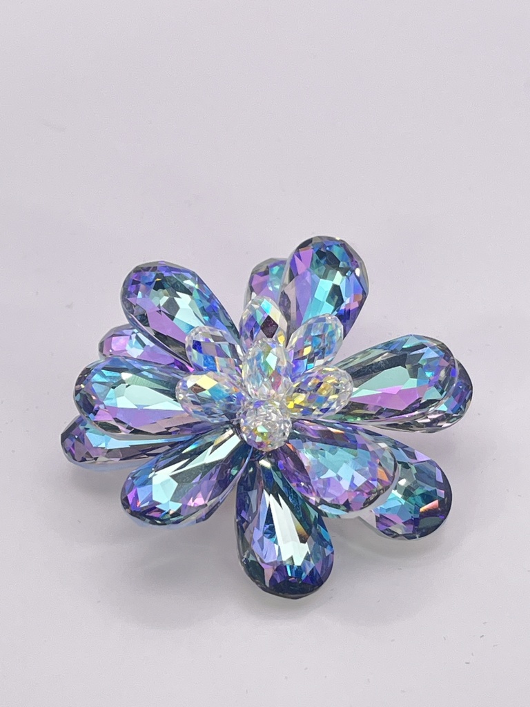 虹の花のブローチ