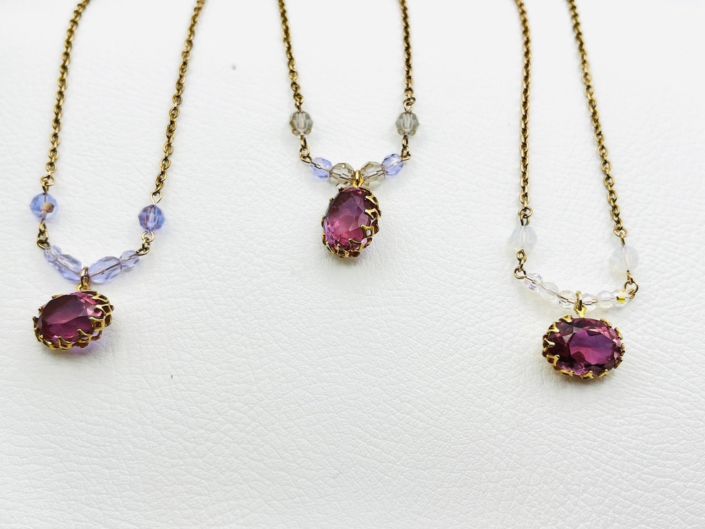 オーバルザンドライトのネックレス