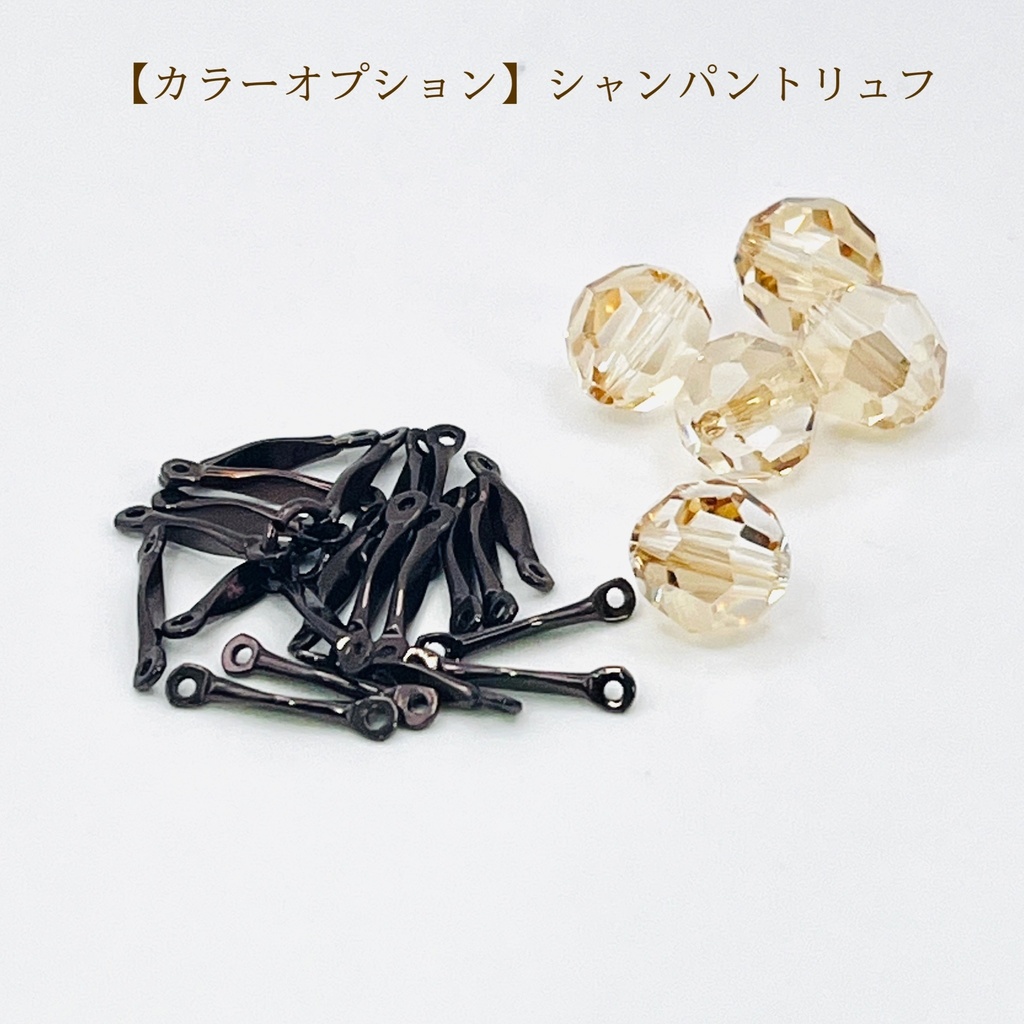 【受注】チョコレートカラーのレース襟のネックレス