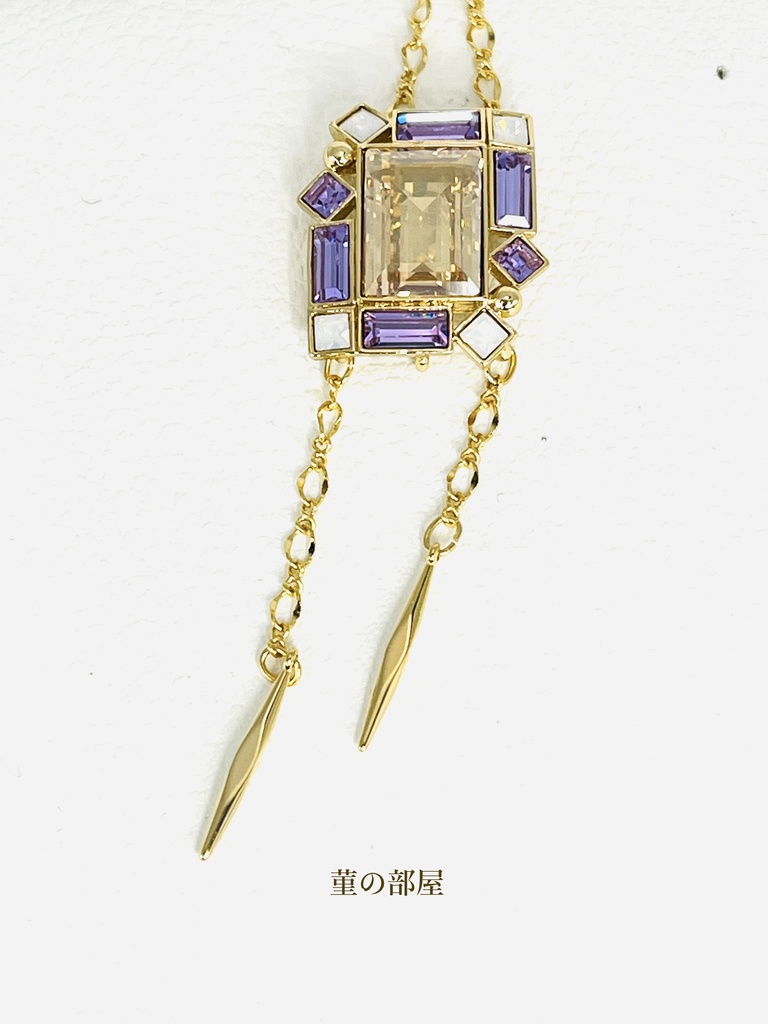 モザイクモチーフのネグリジェネックレス