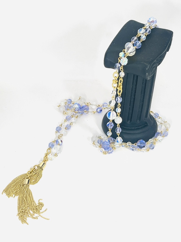 アレキサンドライトのタッセルラリエット