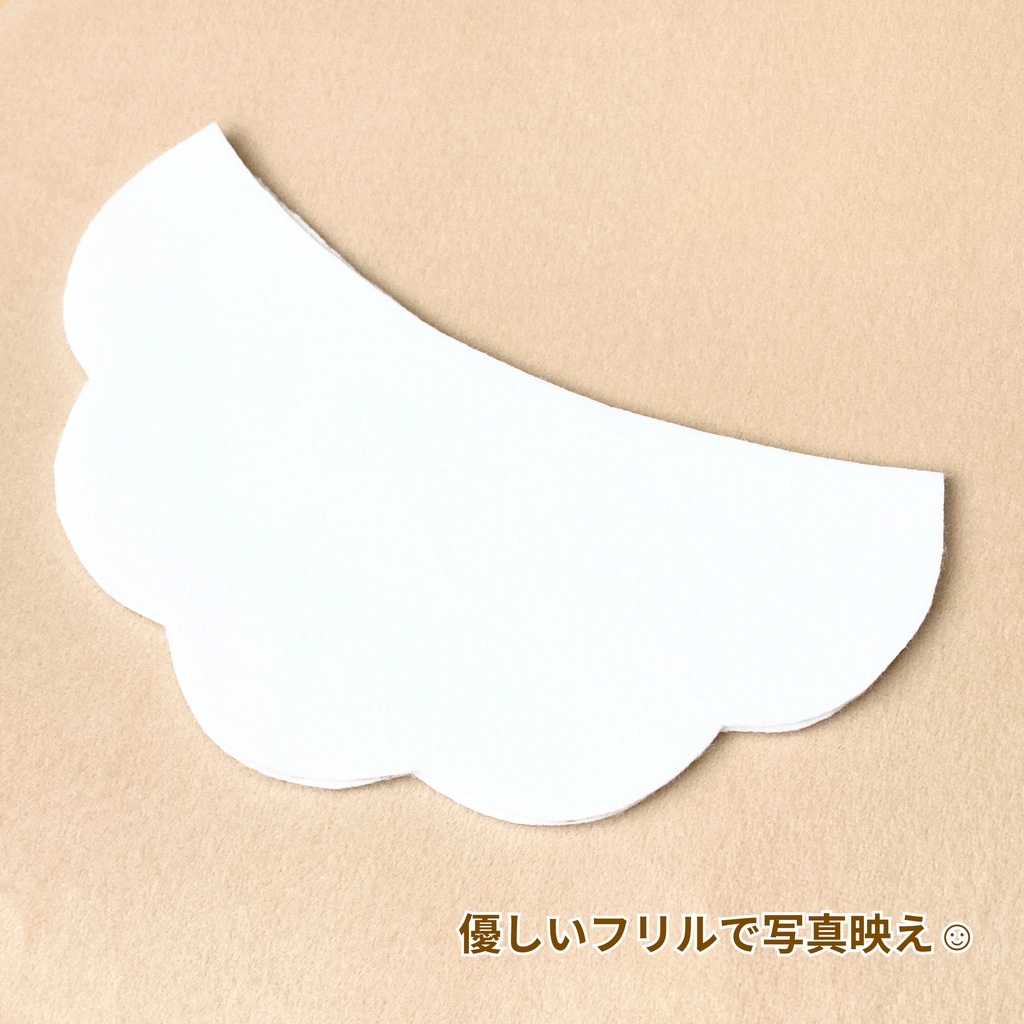 フリルスタイ型紙|ベビースタイ|A4原寸|ハンドメイド