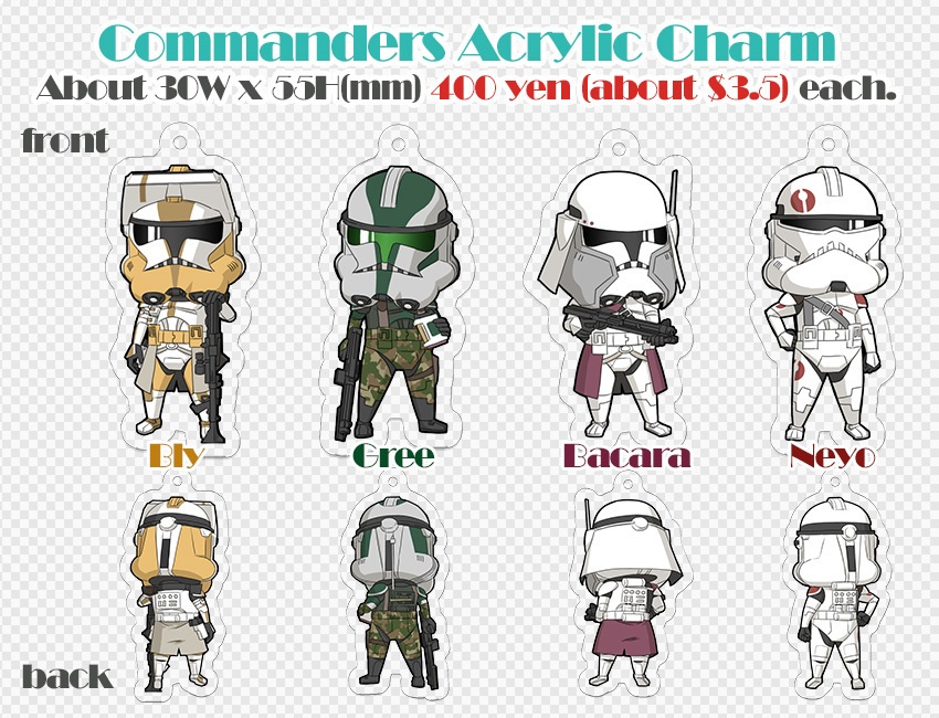 Acrylic Charm (Clone Trooper)
