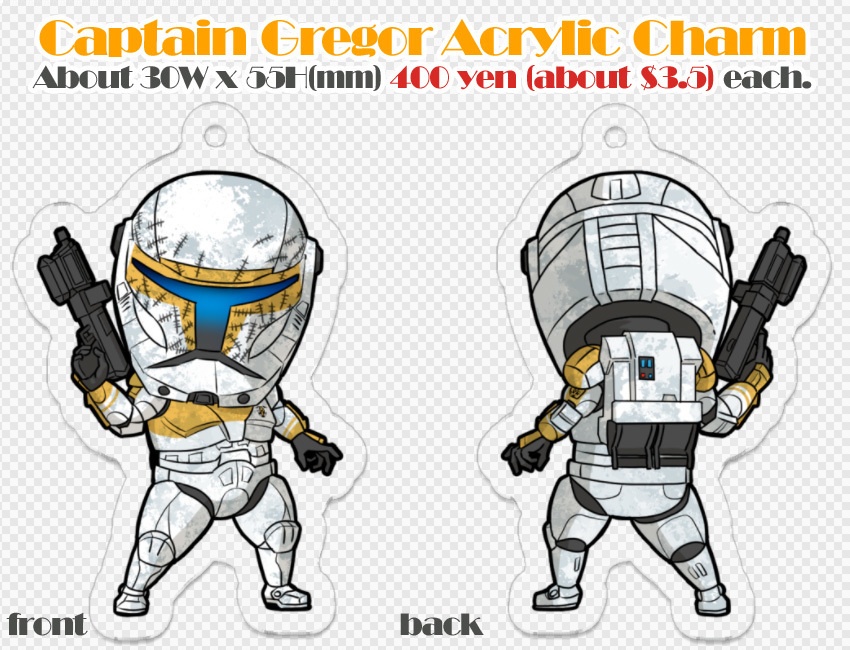 Acrylic Charm (Clone Trooper)