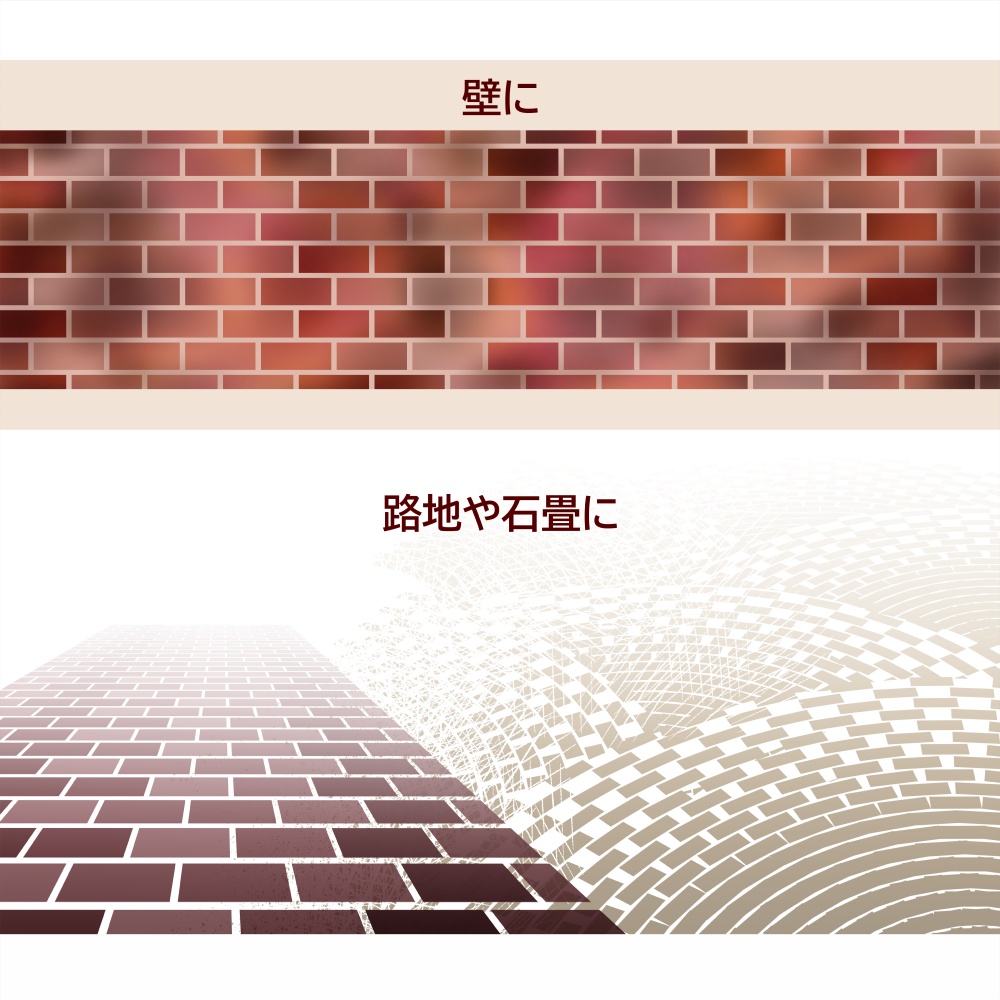 パターン整列【レンガ】ブラシ11本+パターン例99種Book付き【CLIP STUDIO PAINT】
