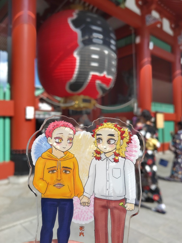 花火1周年記念 花火カップルアクリルスタンド