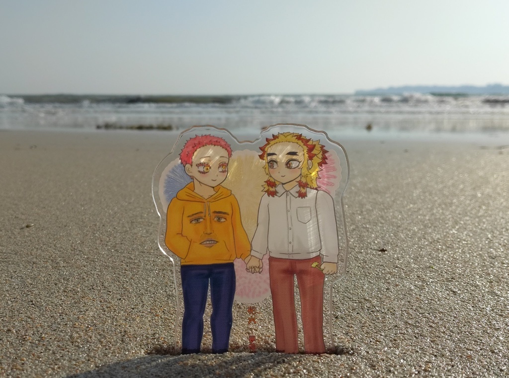 花火1周年記念 花火カップルアクリルスタンド