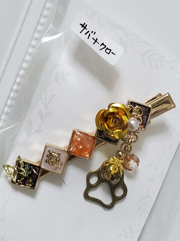 サバナクロー　レジン　ピン　クリップ