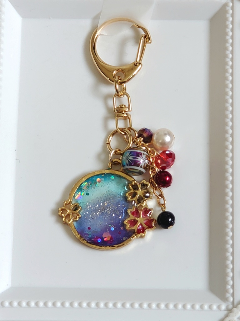 408# ピアス ハンドメイド フラワー レジン - ピアス