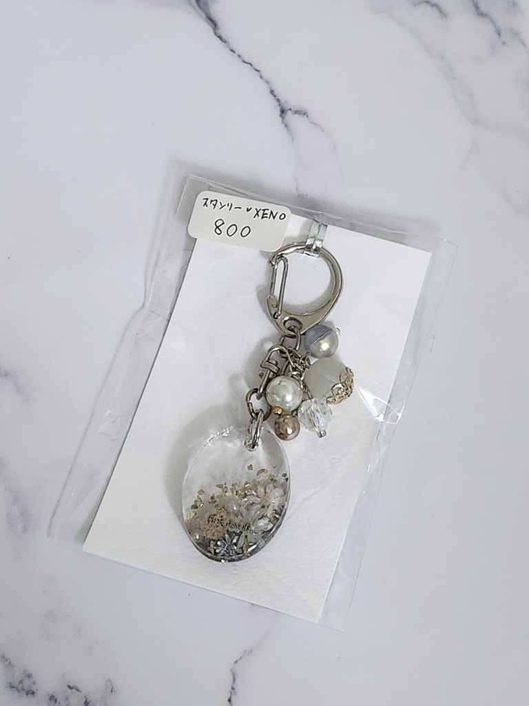 【スタゼノ】バッグチャーム　レジン　オーバル（4D）