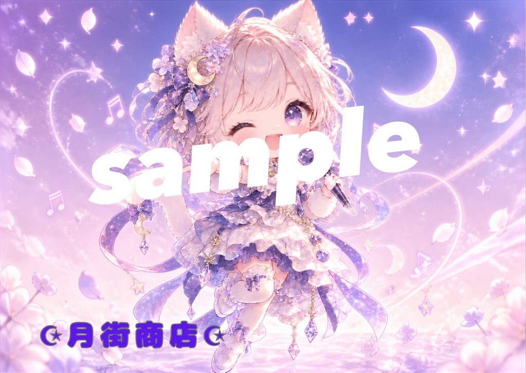 ポストカード/おつっきーとtsuki maroi ペア/単品