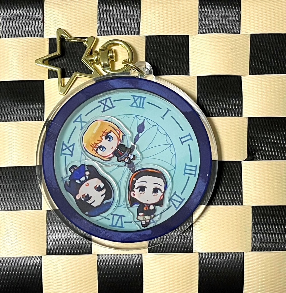 シャカシャカキーホルダー　クロックガールズ