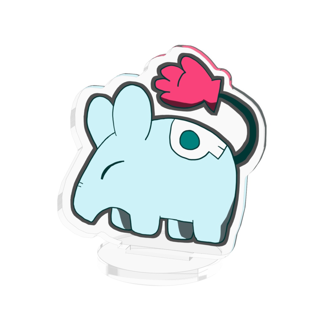 バク弾のアクリルフィギュア