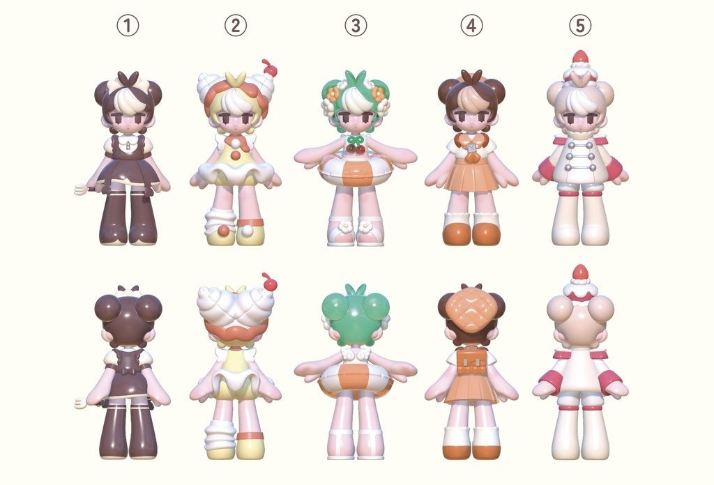 ありすの Sweet Wardrobe 両面アクリルキーホルダー