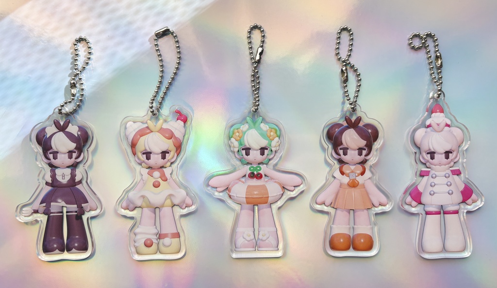 ありすの Sweet Wardrobe 両面アクリルキーホルダー