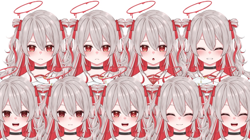 【限定1点】赤い天使の女の子【キャラクター販売】