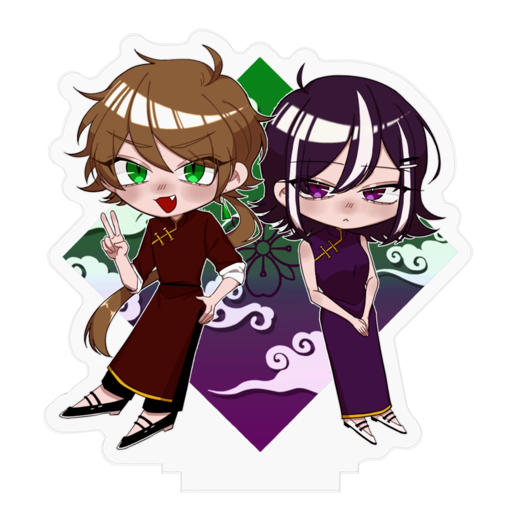 アクリルスタンド【黄 燈実(コウ・トウミ) × 马 蘭玲(マー・ランレイ)】