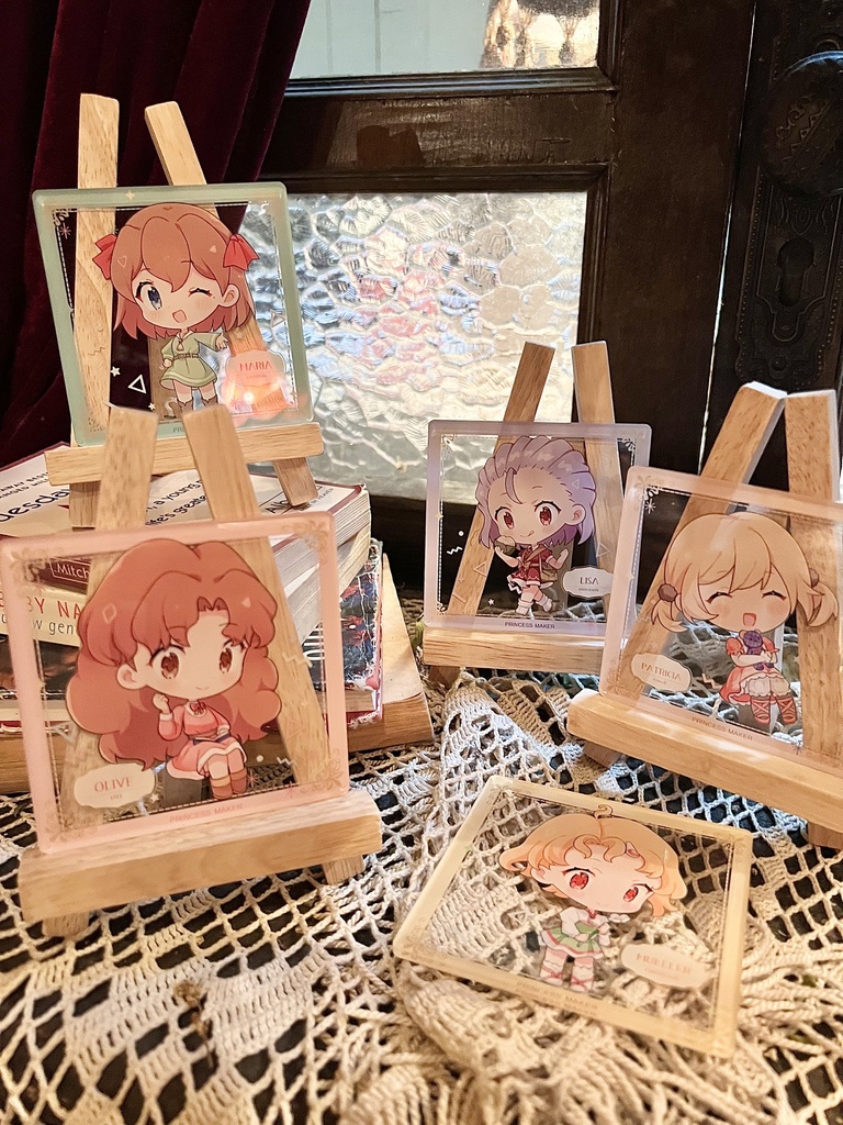 「プリンセスメーカー」ちびキャラアクリルコースター