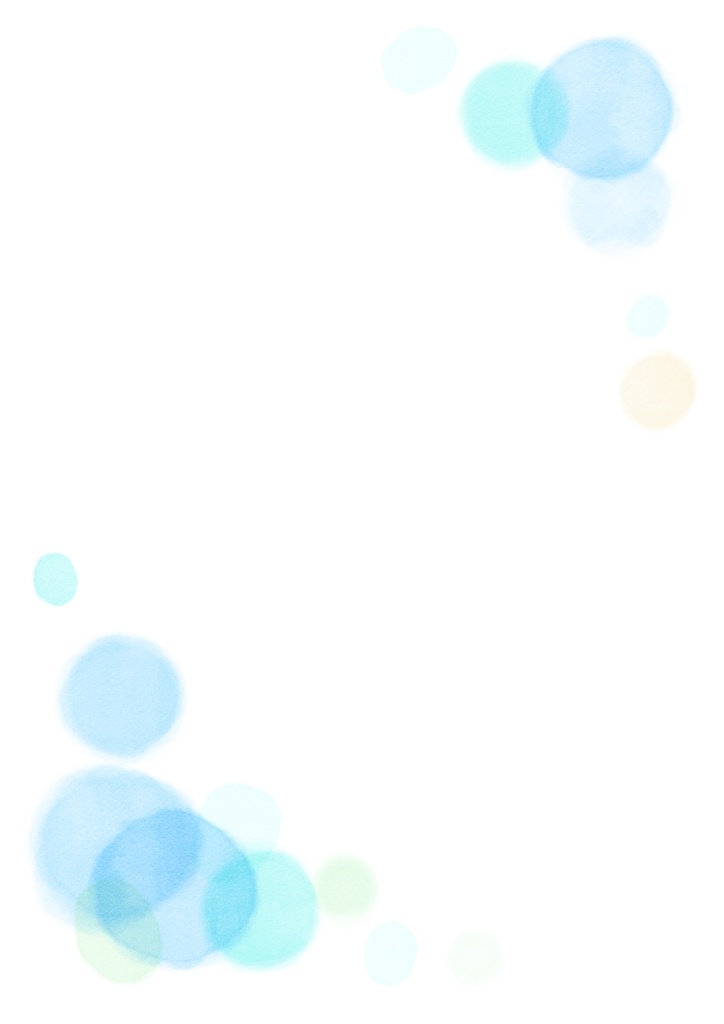 水色の滲んだグラデーション水彩テクスチャのふんわり泡のような素材	