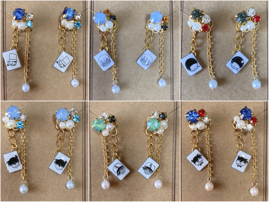 キャラモチーフピアス 名探偵コナン オーダーメイド Kiriyalov Booth