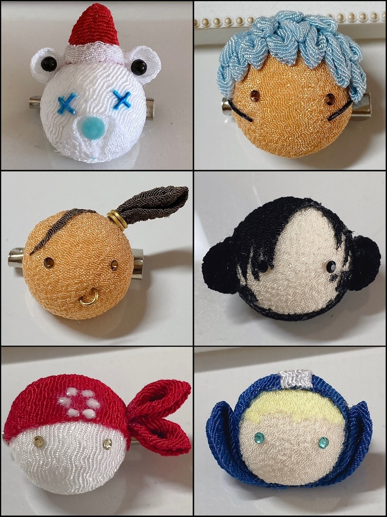 (旧)APEX レジェンズブローチ ちりめんつまみ細工