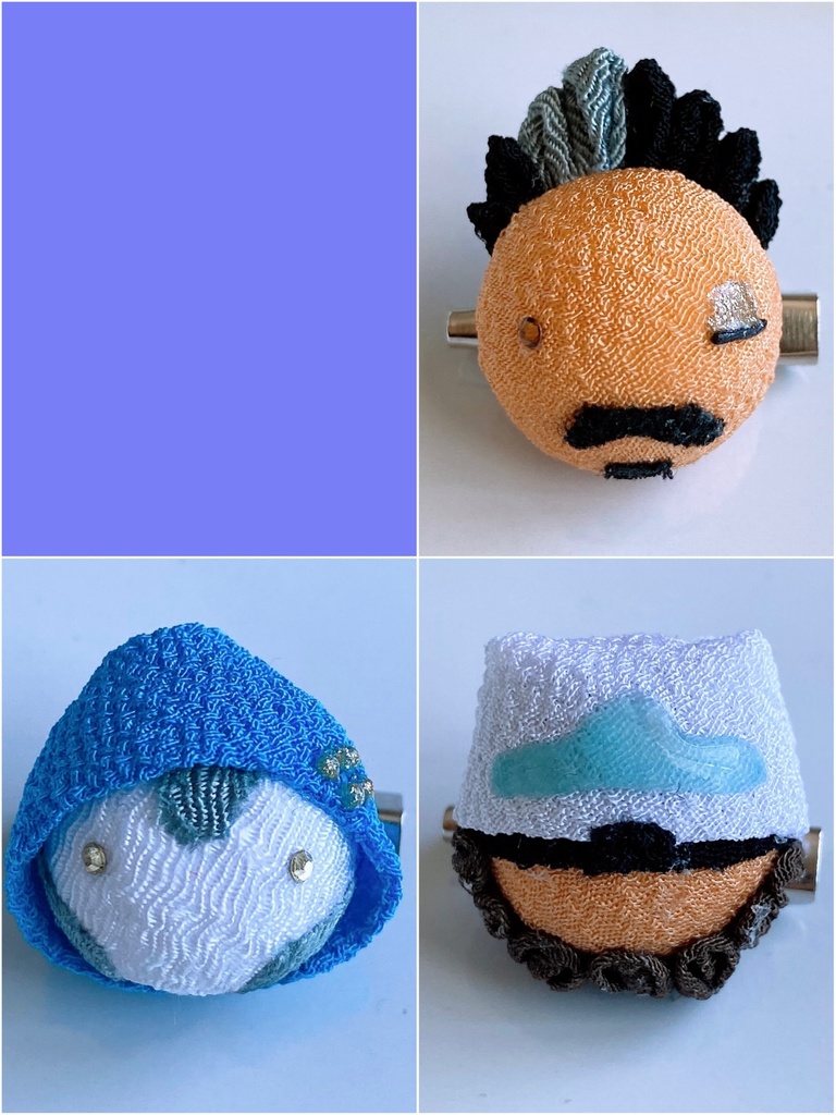 APEX レジェンズブローチ ちりめんつまみ細工