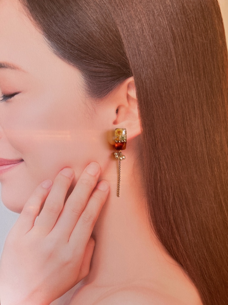 原神 モチーフ シンプルノンホールピアス 鍾離 ガイア ディルック