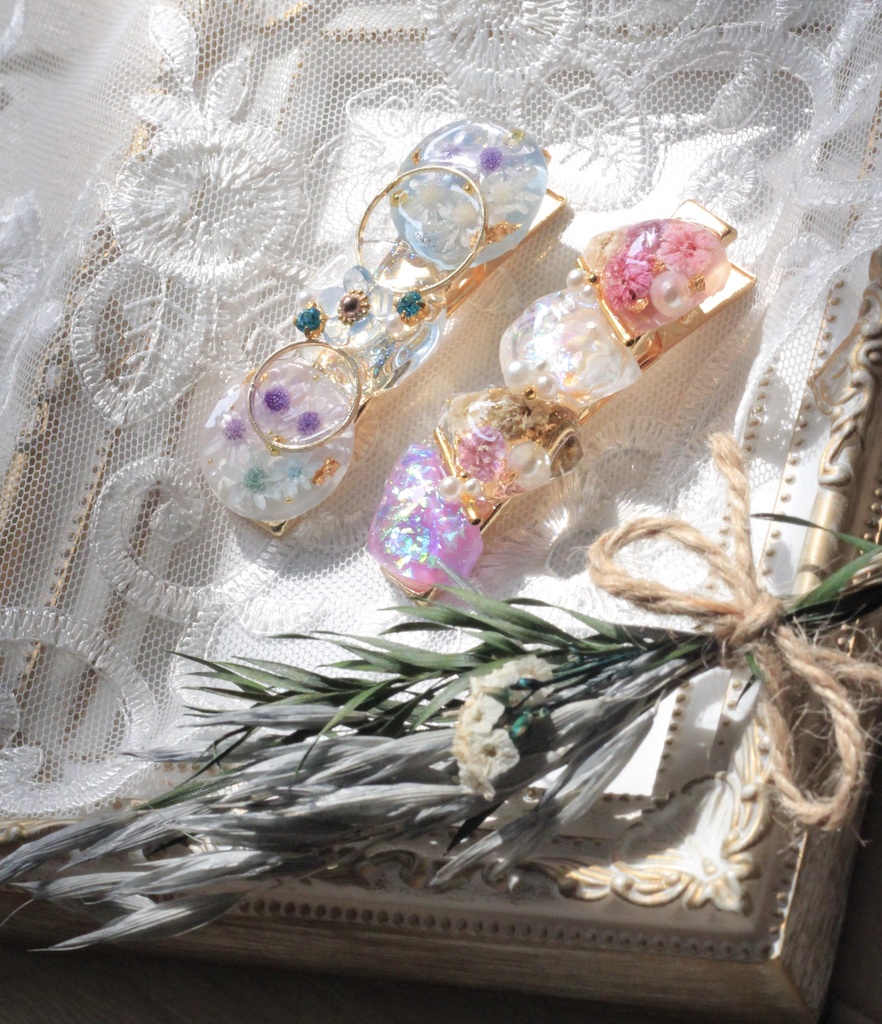 原神 キャラモチーフ イメージ ヘアクリップ 刻晴 蛍(旅人)