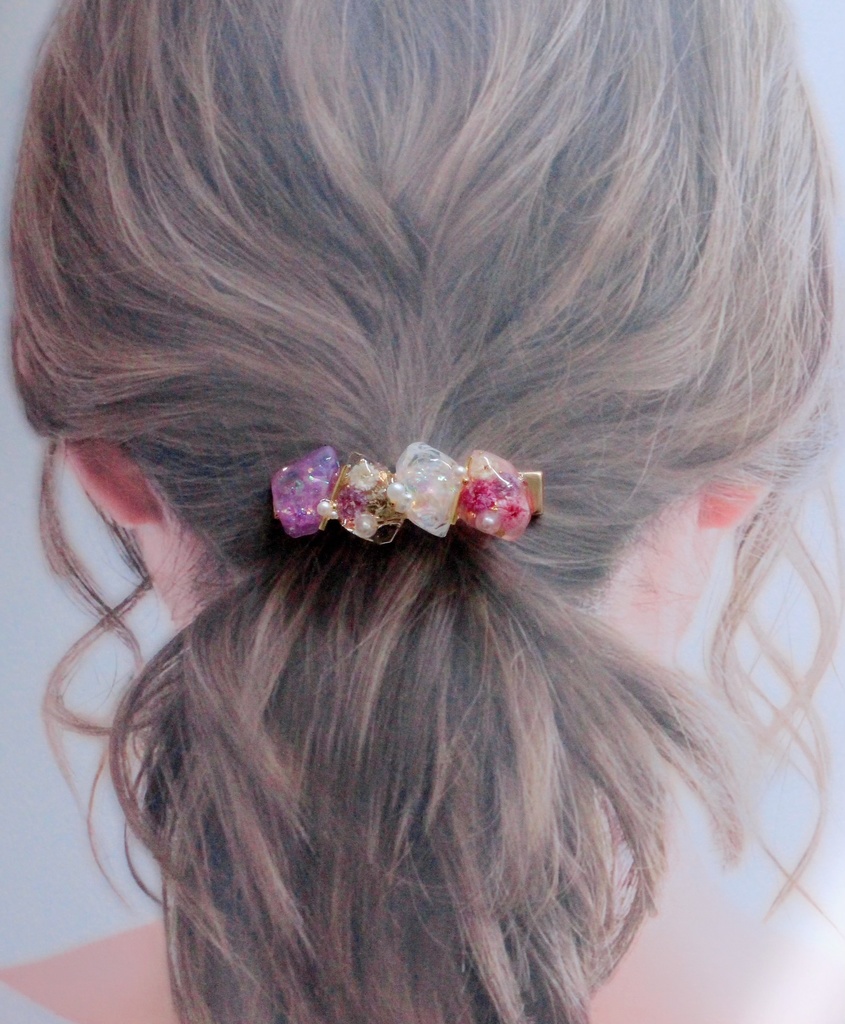 原神 キャラモチーフ イメージ ヘアクリップ 刻晴 蛍(旅人)