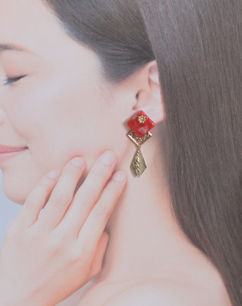 原神 キャラモチーフ イメージ スクエアイヤリング ガイア ディルック