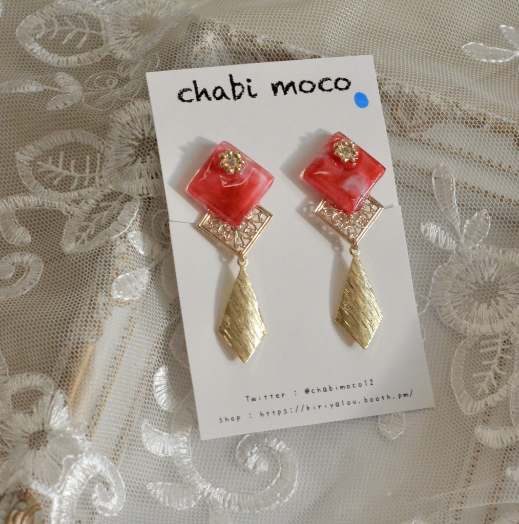 原神 キャラモチーフ イメージ スクエアイヤリング ガイア ディルック