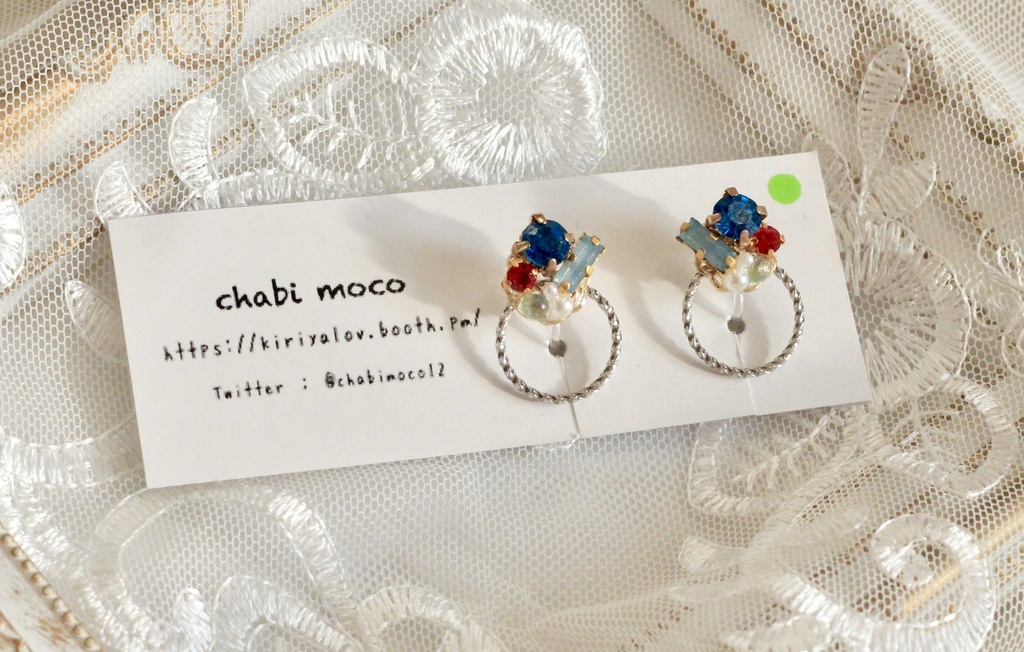 原神イメージ ビジューノンホールピアス