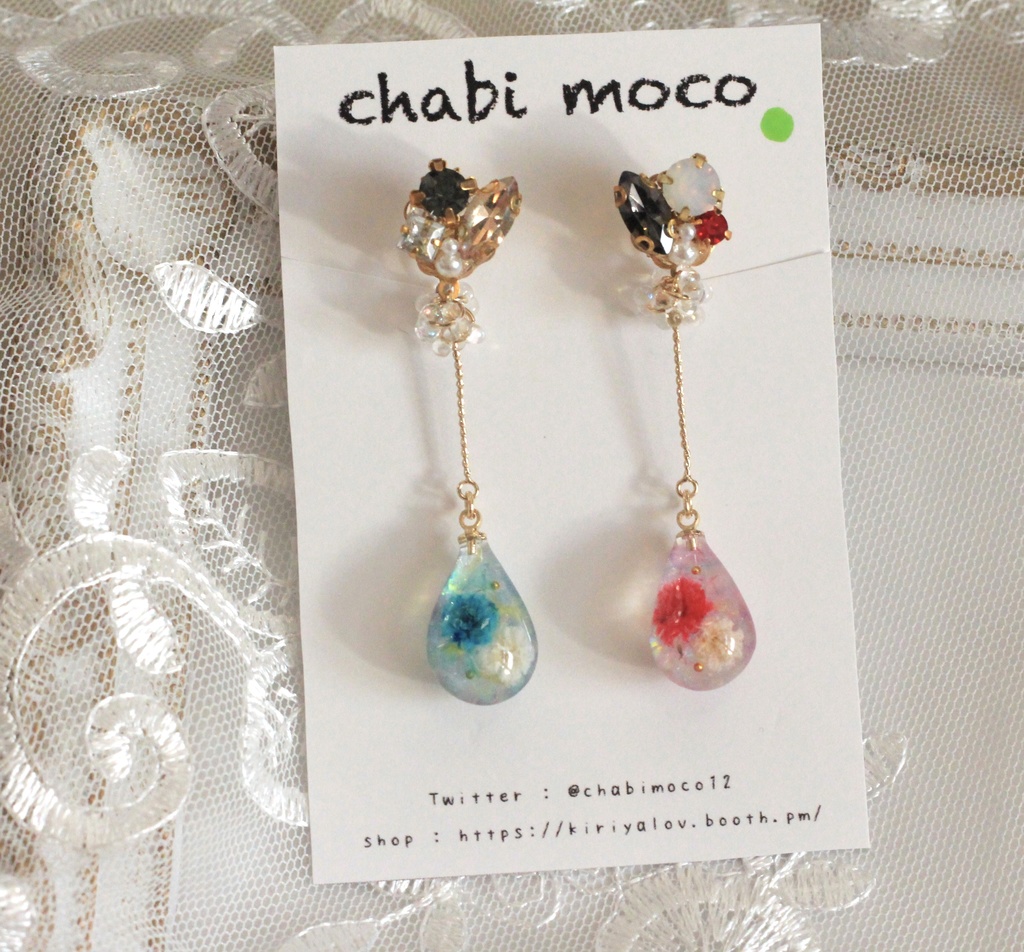 ChroNoiR イメージ ゆれるビジューノンホールピアス