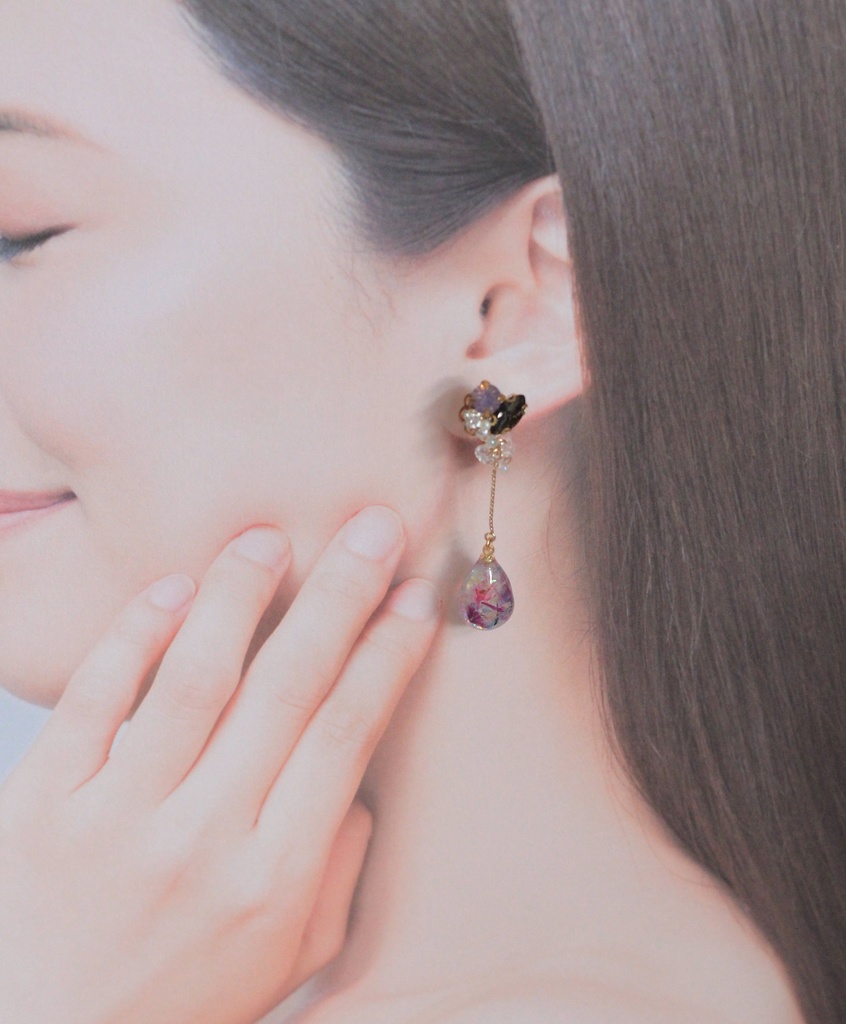 にじさんじ 不破湊 イメージ ゆれるビジューノンホールピアス