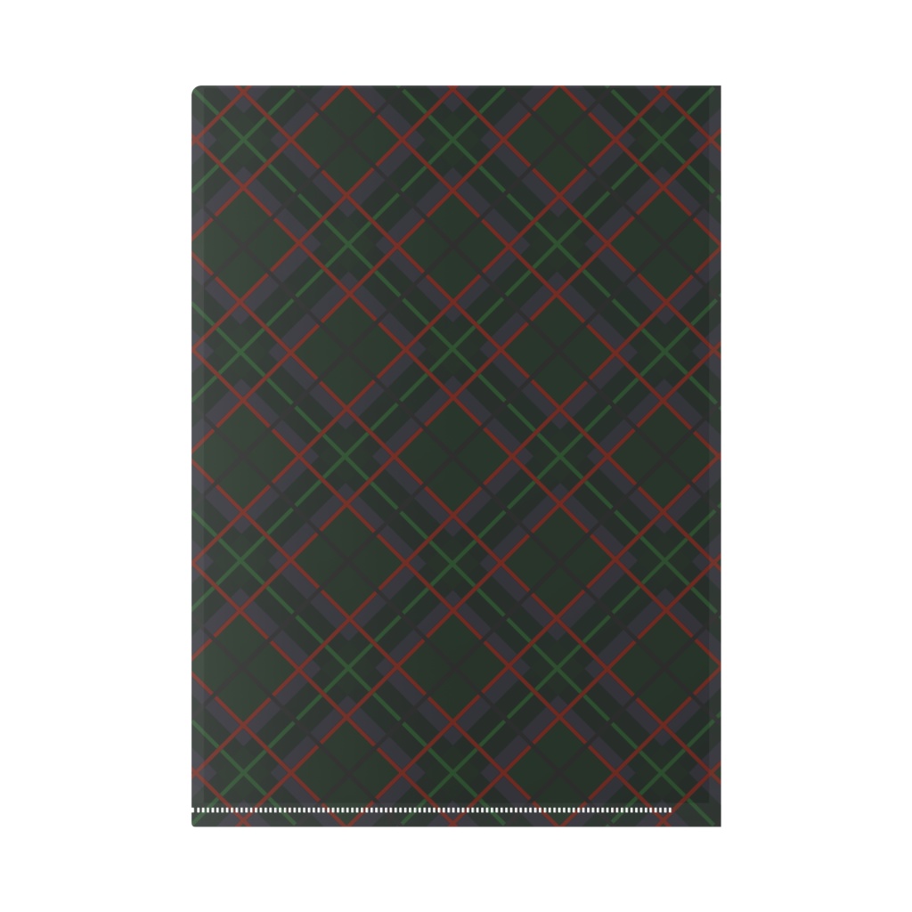 塗り絵のお姫様~チェック柄ジャンパースカート~クリアファイル(A4サイズ・カラー6種類)