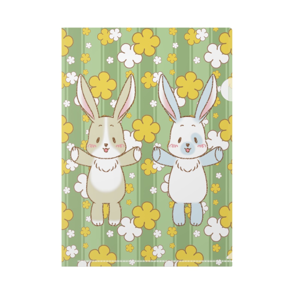 うさぬイ~ニコイチ~クリアファイル(A4サイズ・カラー2種類)