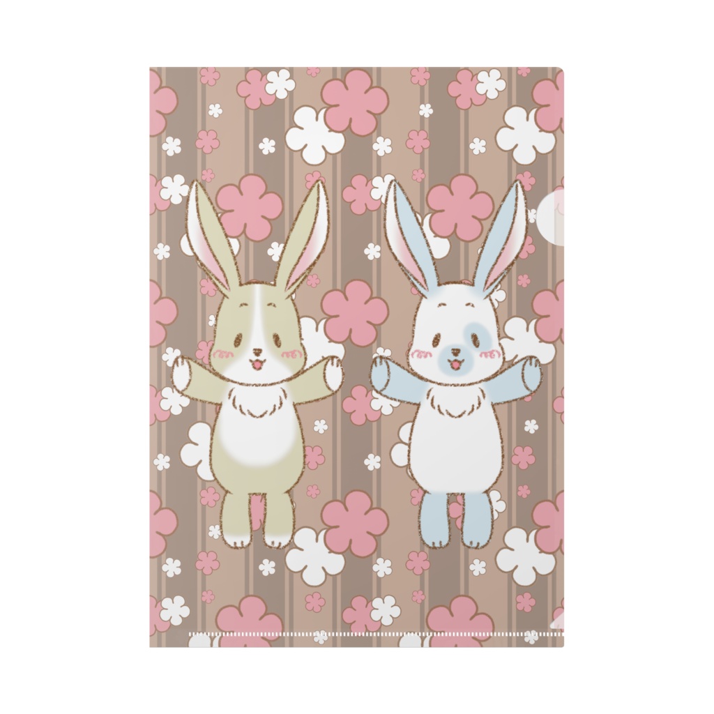 うさぬイ~ニコイチ~クリアファイル(A4サイズ・カラー2種類)