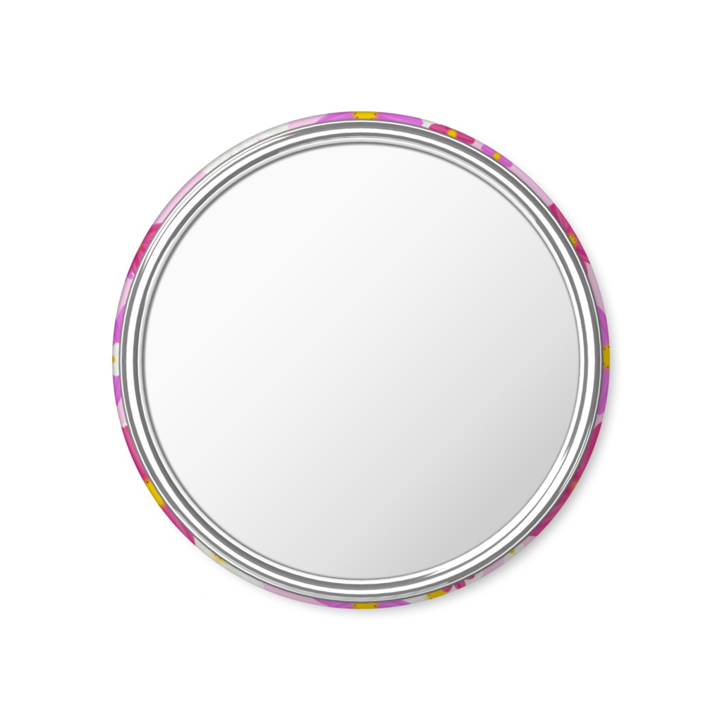 塗り絵のお姫様~秋桜柄~缶ミラー56mm