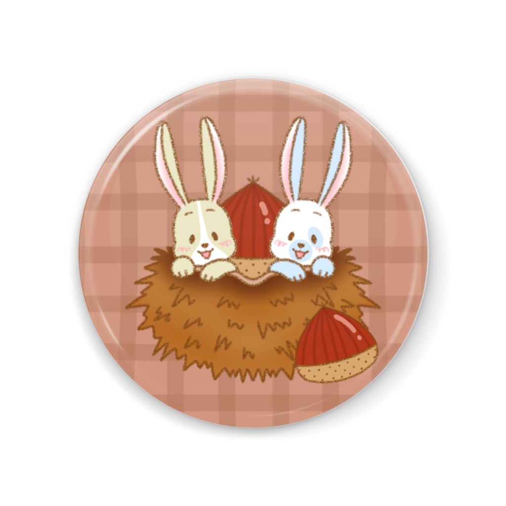 うさぬイ~栗からひょっこり~缶ミラー