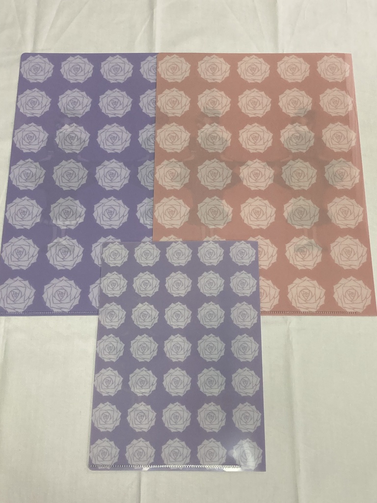 塗り絵のお姫様~貴婦人~クリアファイル(A4サイズ・カラー2種類)