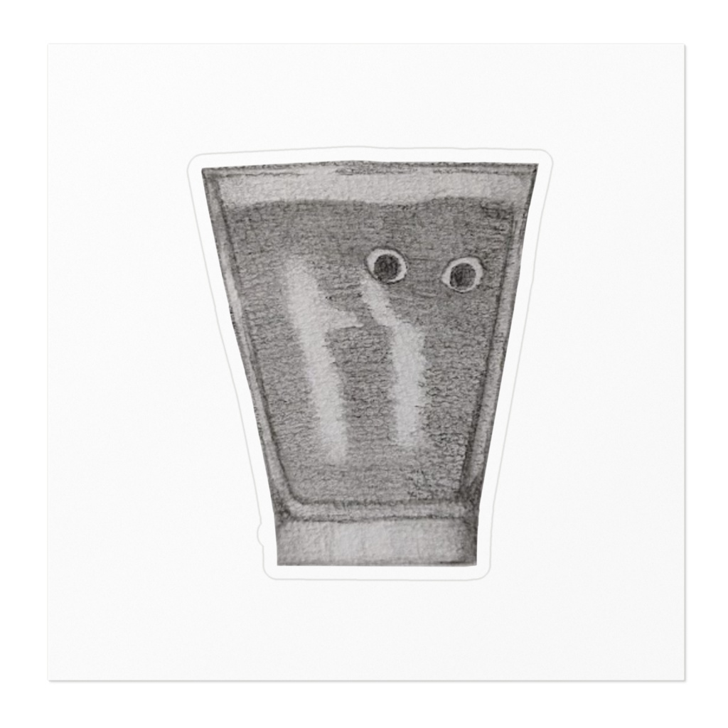 液体猫ステッカー