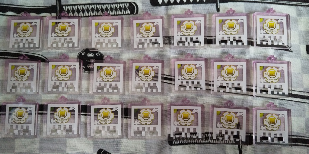 彫り物(えりもの)風審神者アクキー~蜂須賀 桜Ver.~