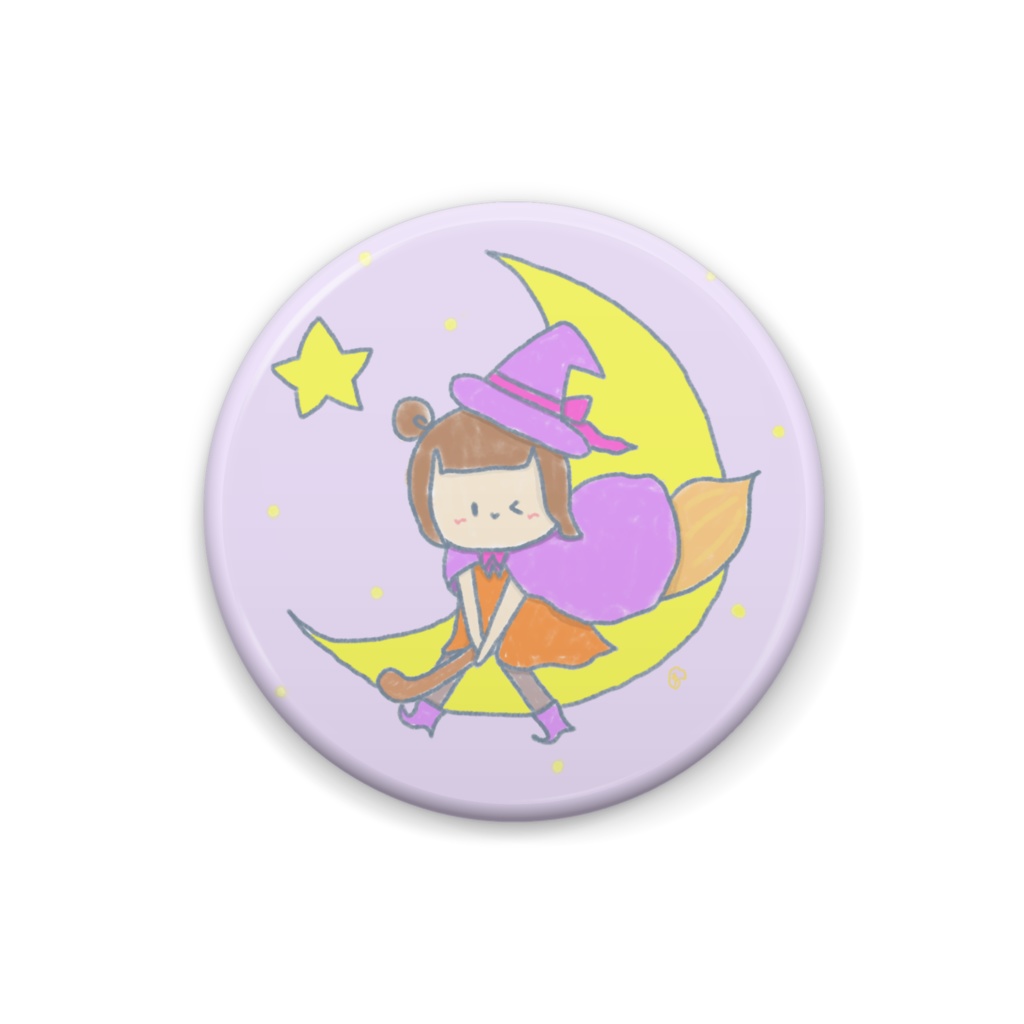 みっちょん缶バッジ〜魔女っ子ちゃん〜