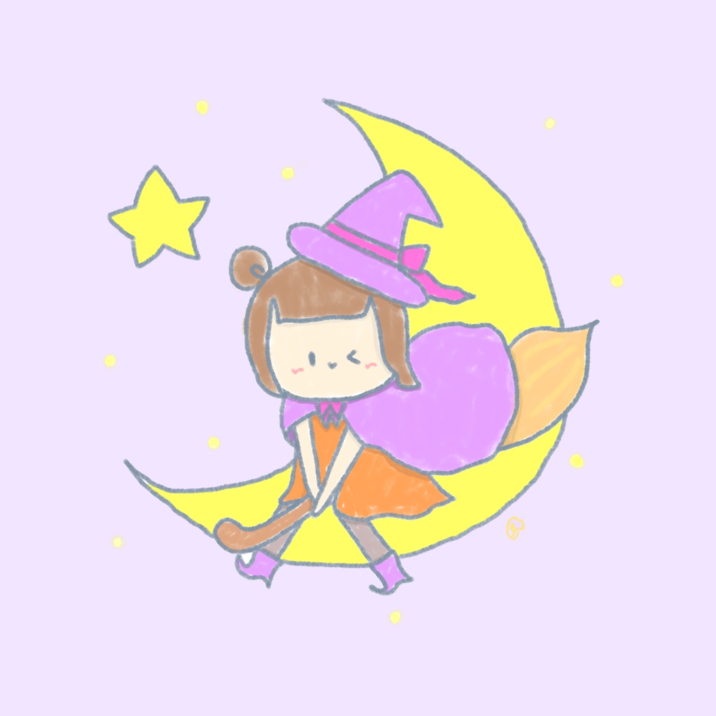 みっちょん缶バッジ〜魔女っ子ちゃん〜