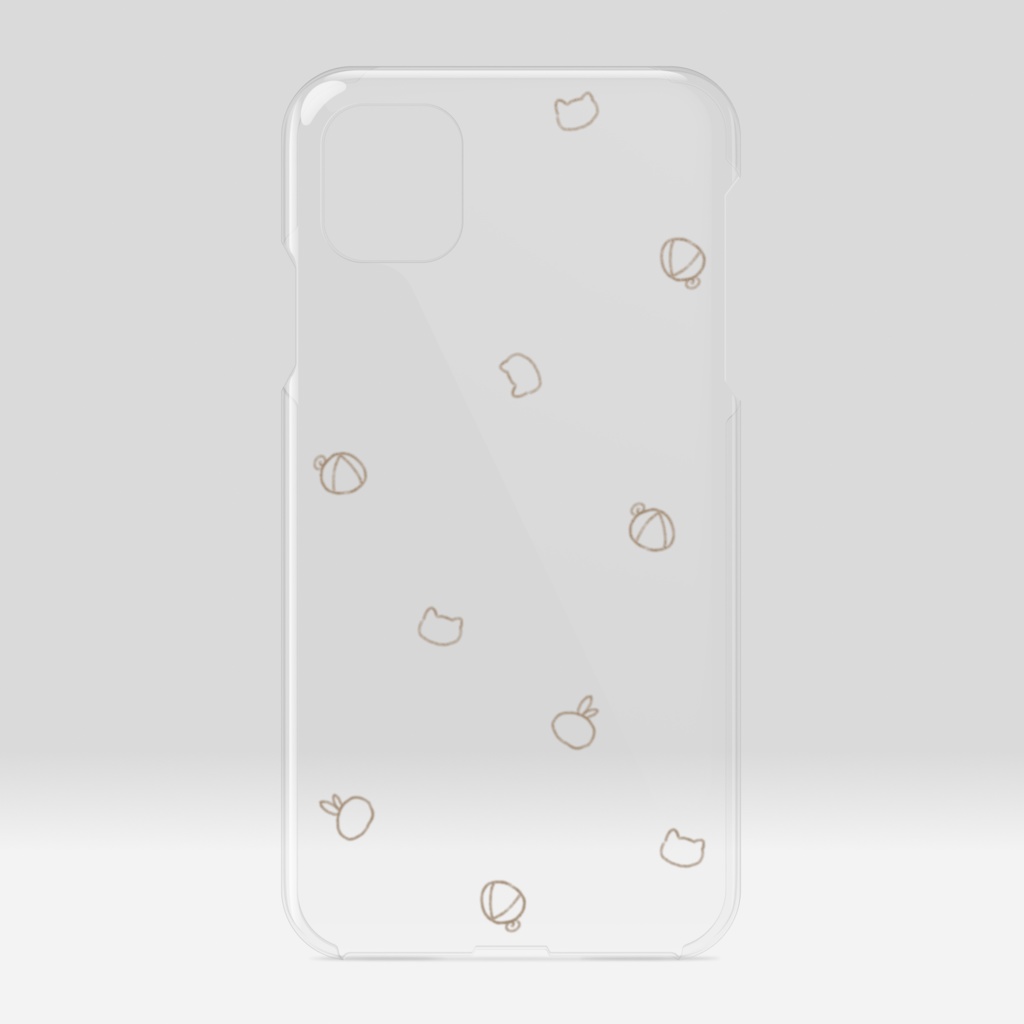 iPhoneクリアスマホケース〜シンプルフェイス〜