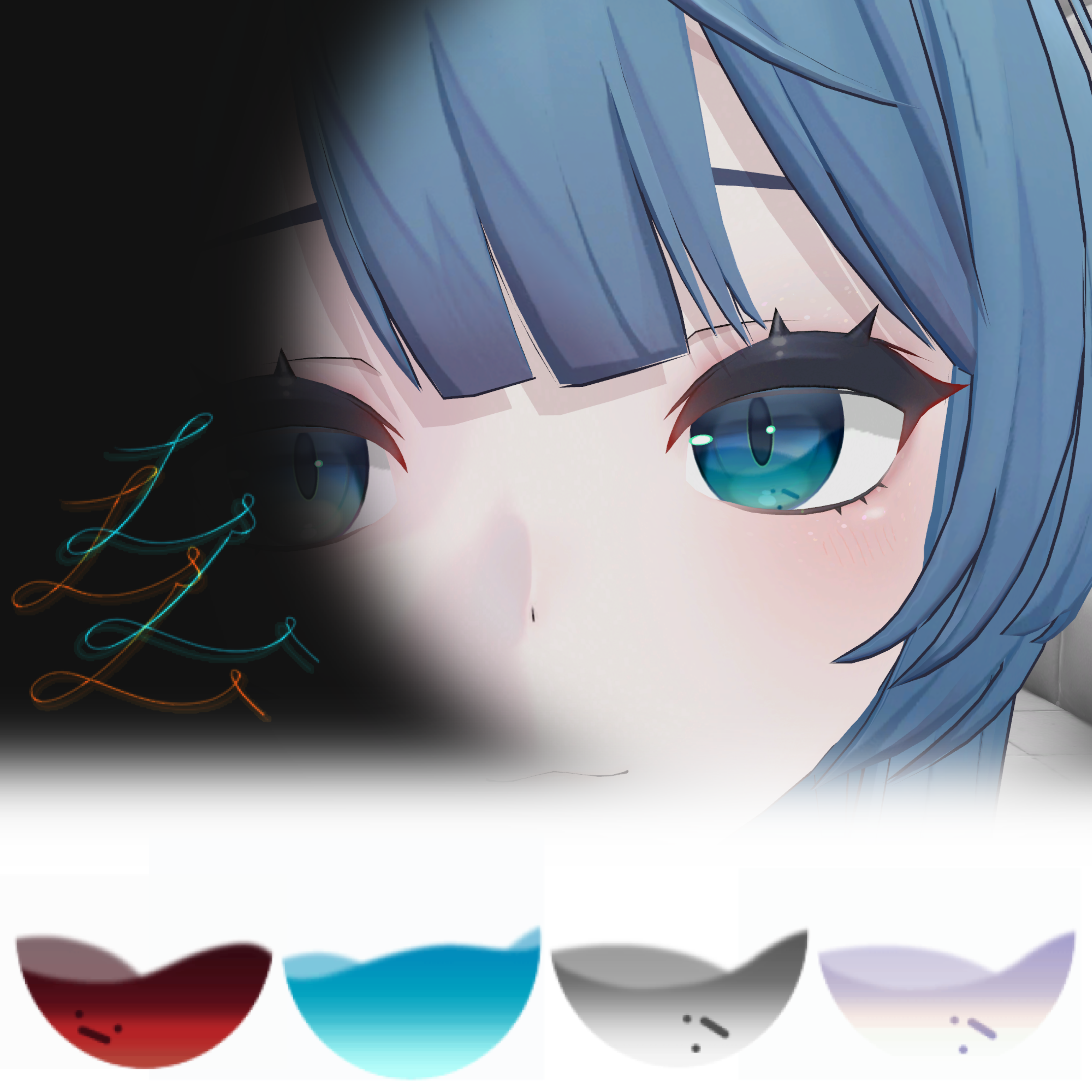 【レティニア左目専用】water eye GIFテクスチャ